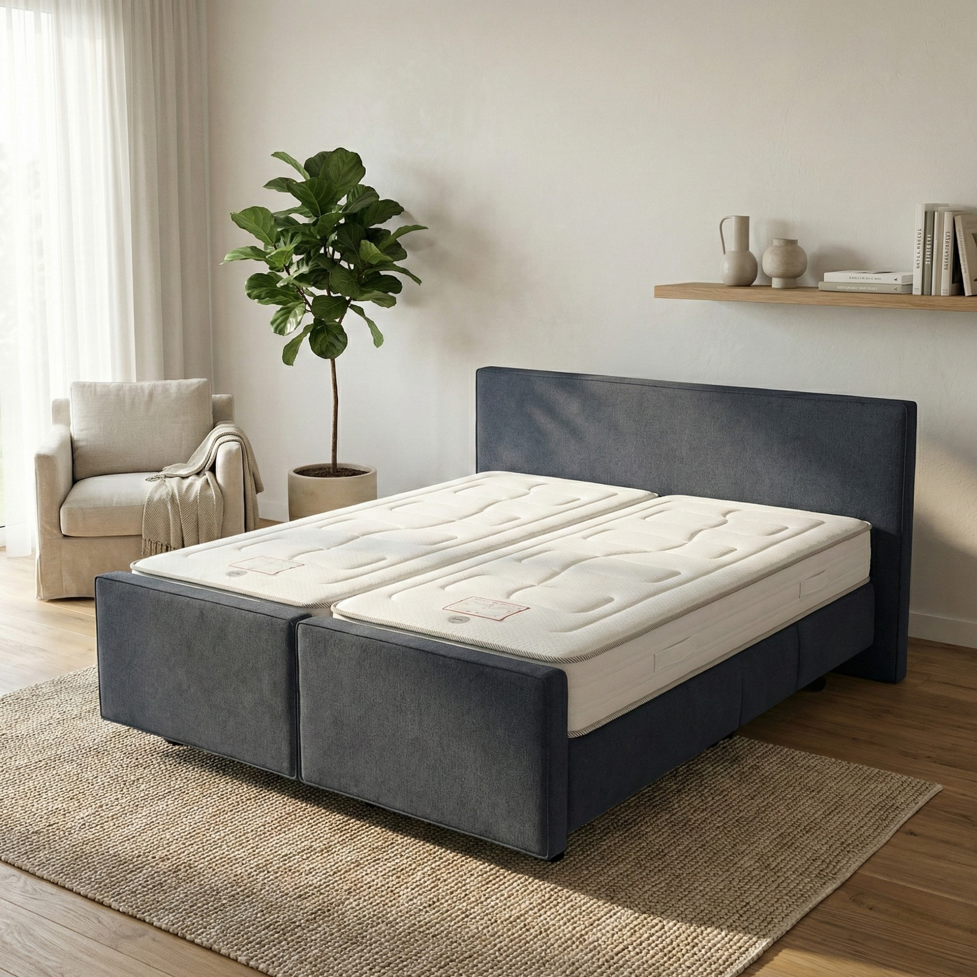 Seniorbed Hooglaag Deluxe – Comfortabel en Veilig Slapen